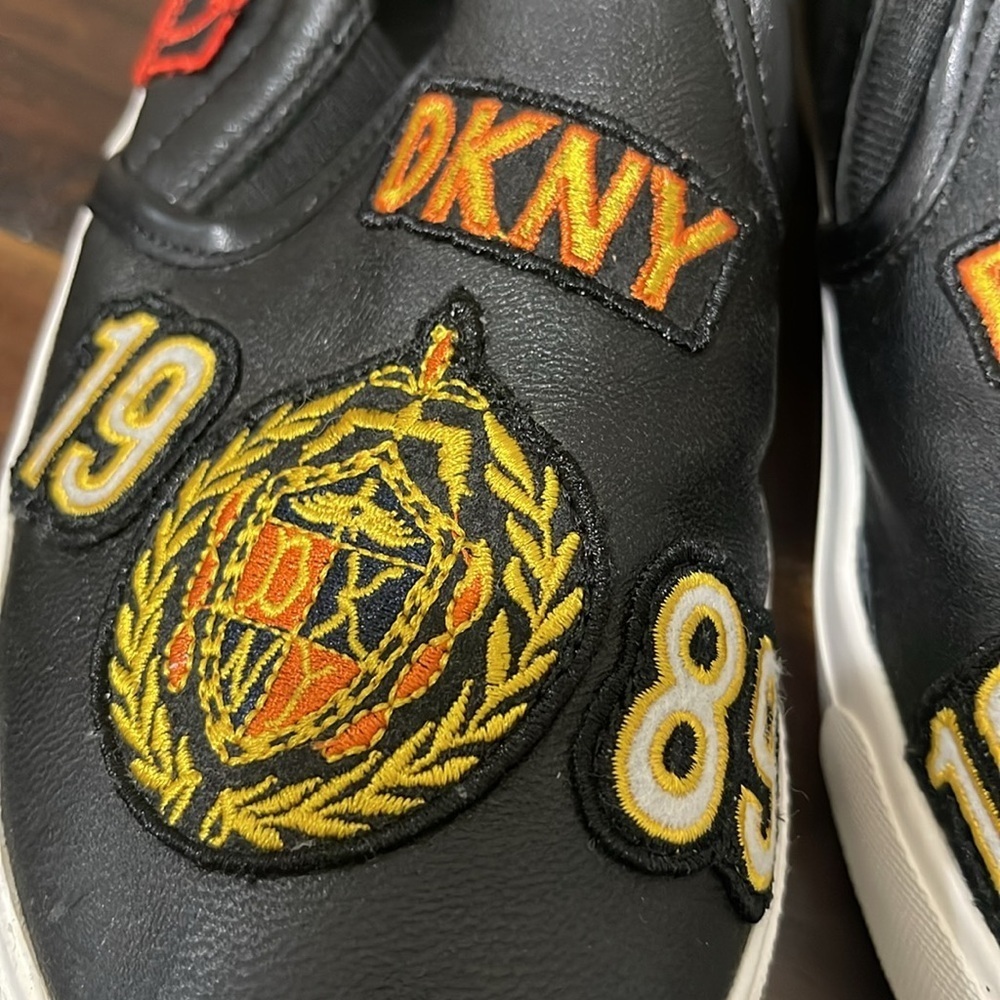 DKNY Limited Edition Braylee Black Leather
1989 Patchwork Academy Sneakers Sz 7 - Picture 5 of 12